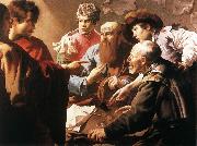 TERBRUGGHEN, Hendrick The Calling of St Matthew t Spain oil painting reproduction